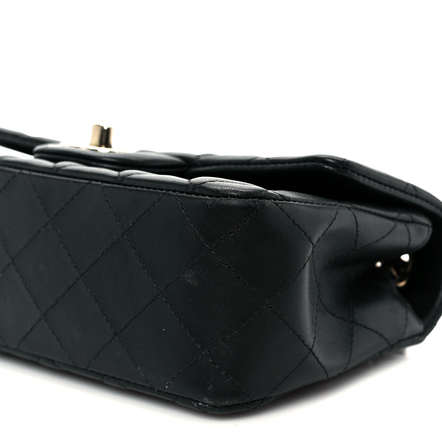 Chanel Lambskin Quilted Mini Rectangular Flap Black 11 of 12