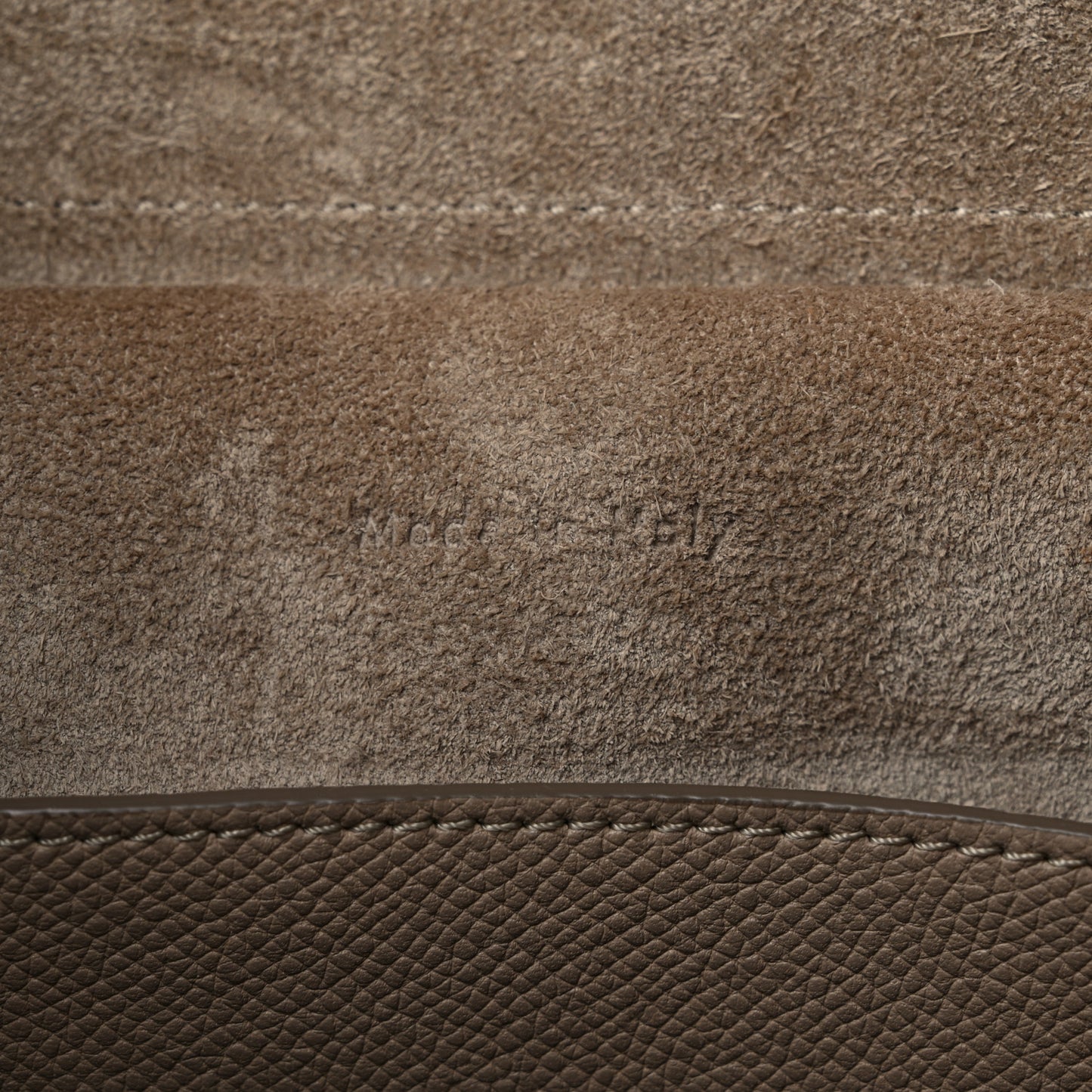 Grained Calfskin Mini Belt Bag Light Taupe