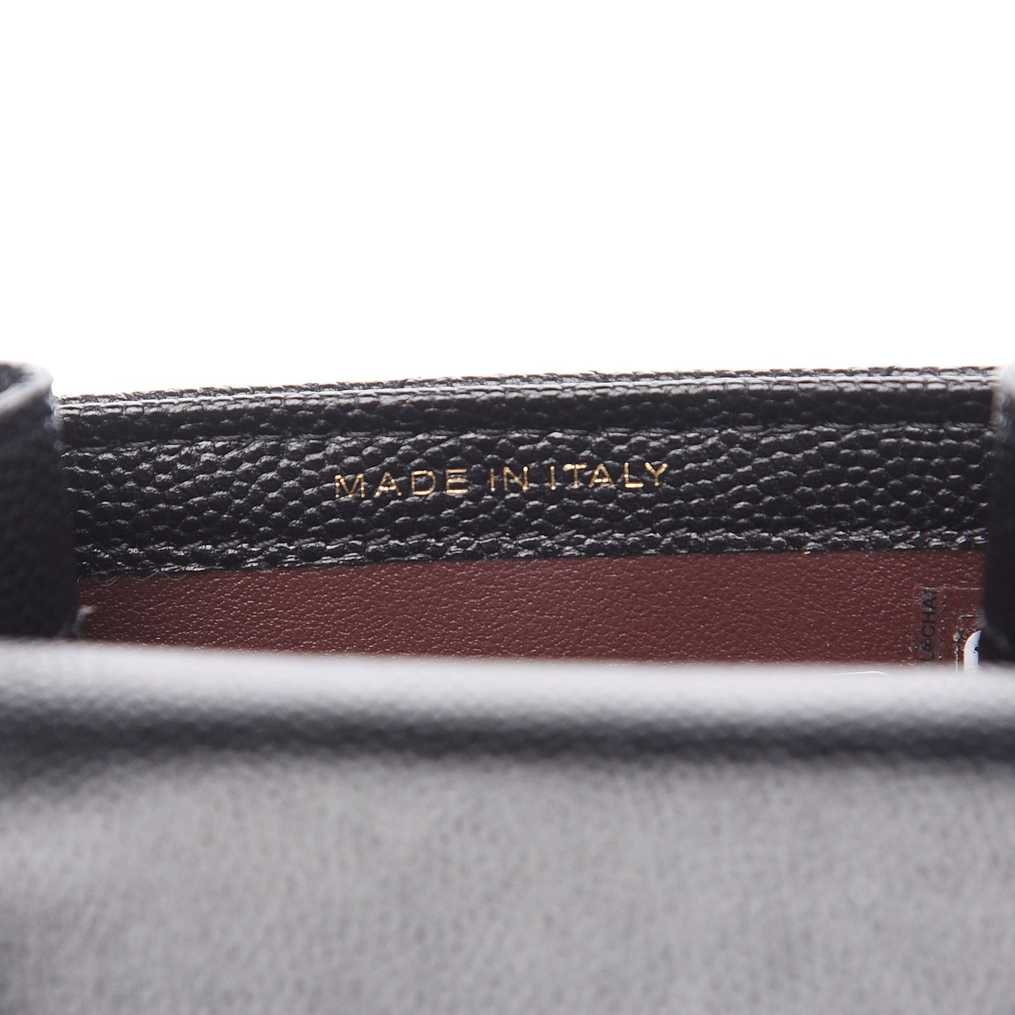 Caviar Quilted Classic Phone Holder Black