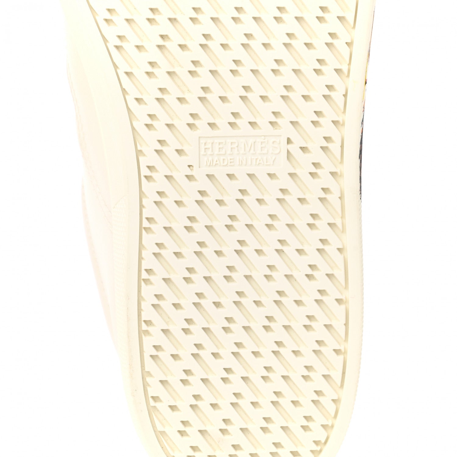 Hermes Calfskin Printed Toucans De Paradis Quicker Sneakers 36 White Multicolor 6 of 9