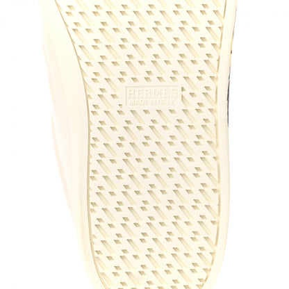 Hermes Calfskin Printed Toucans De Paradis Quicker Sneakers 36 White Multicolor 6 of 9