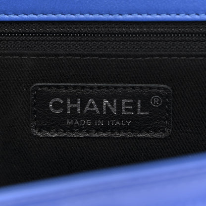Chanel Patent Quilted Medium Coco Shine Accordion Flap Blue 6 of 10