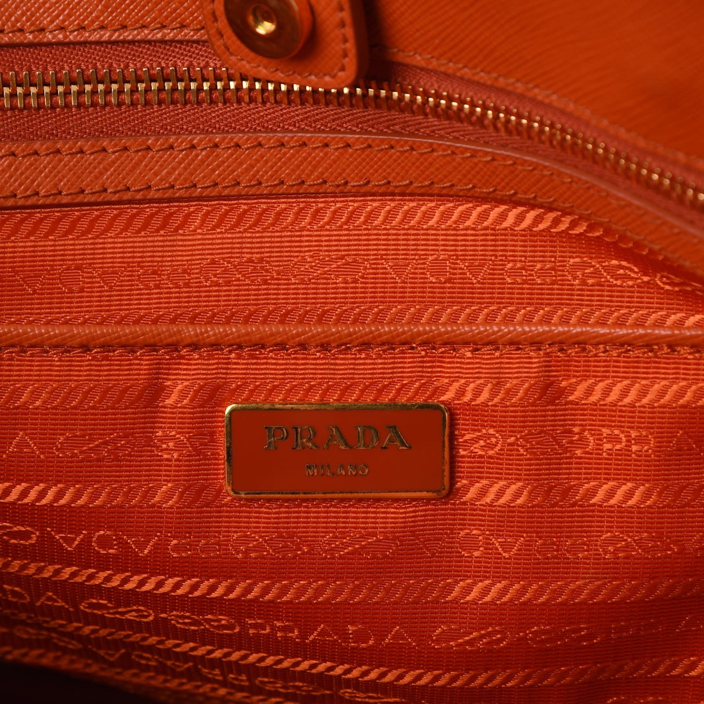 Saffiano Lux Large Tote Papaya