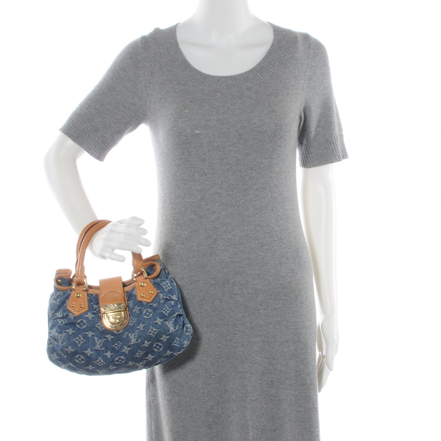 Louis Vuitton Denim Pleaty Blue 2 of 7
