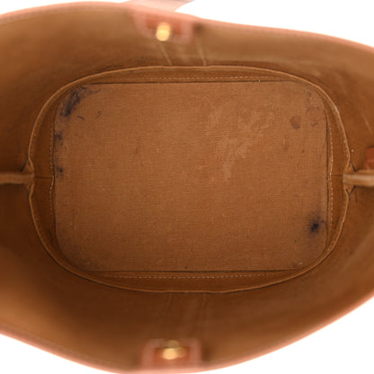 Celine Triomphe Canvas Calfskin Small Bucket Bag Tan 5 of 13