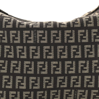 Fendi Zucchino Vitello Mini Pochette Testa di Moro Beige 7 of 9