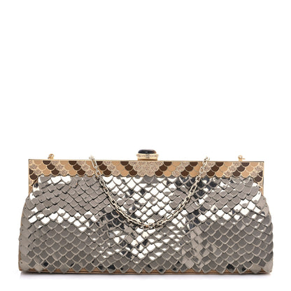 Judith Leiber Crystal Metallic Clutch Antique Gold 1 of 5