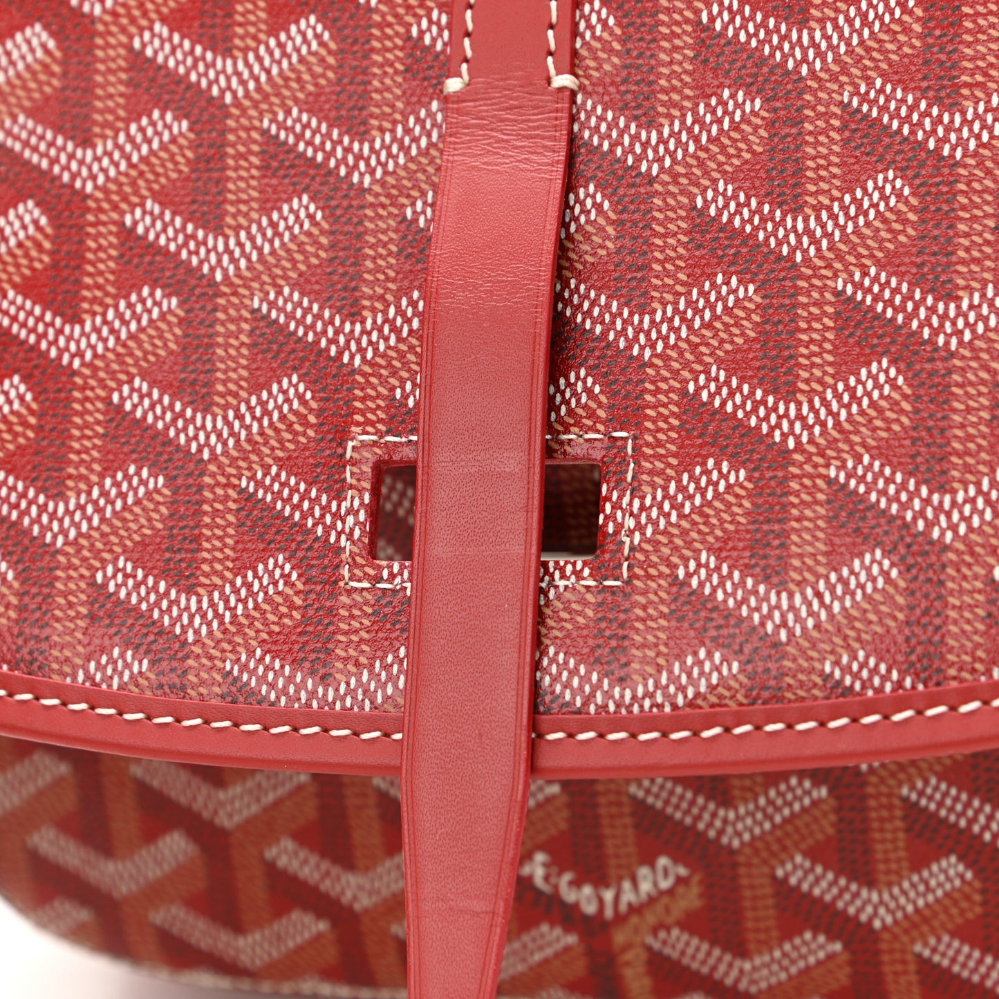 Goyardine Belvedere II PM Messenger Bag Red