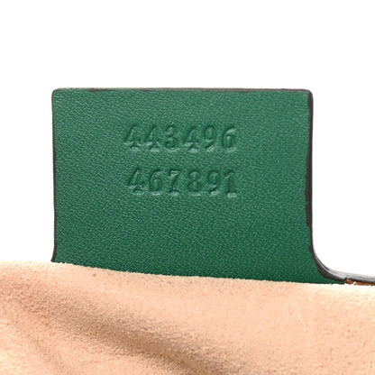 Gucci Calfskin Matelasse Medium GG Marmont Shoulder Bag Emerald Green 7 of 11