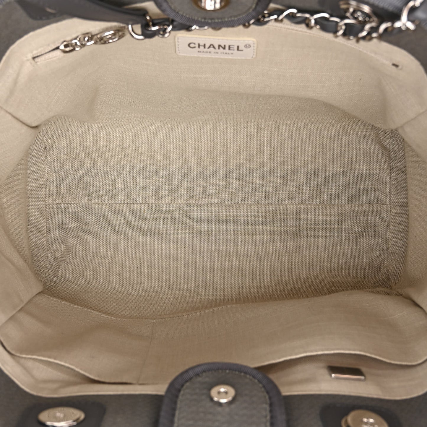 Mixed Fibers Small Deauville Tote Grey