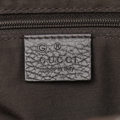 Gucci Crystal Monogram Medium GG Charm Dome Satchel Dark Brown 5 of 13