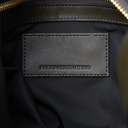 Alexander Wang Calfskin Prisma Skeletal Hobo Dark Green Gold Hardware 5 of 10