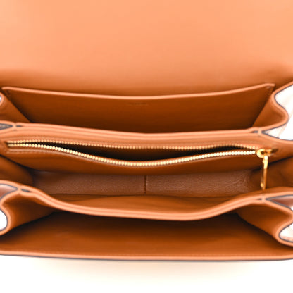 Celine Raffia Jacquard Calfskin Medium Triomphe Natural Tan 5 of 12