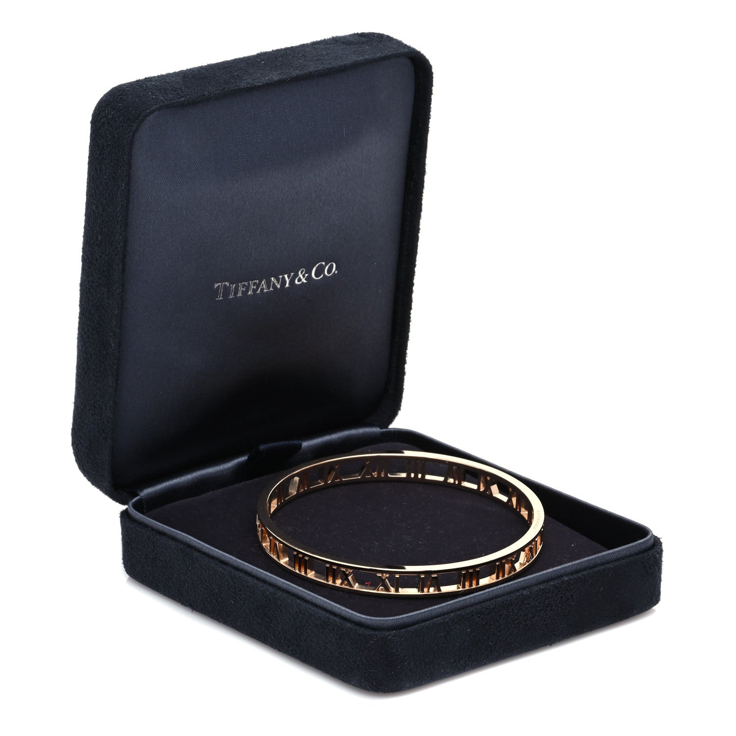 Tiffany 18K Rose Gold Atlas Open Bangle Bracelet 4 of 4
