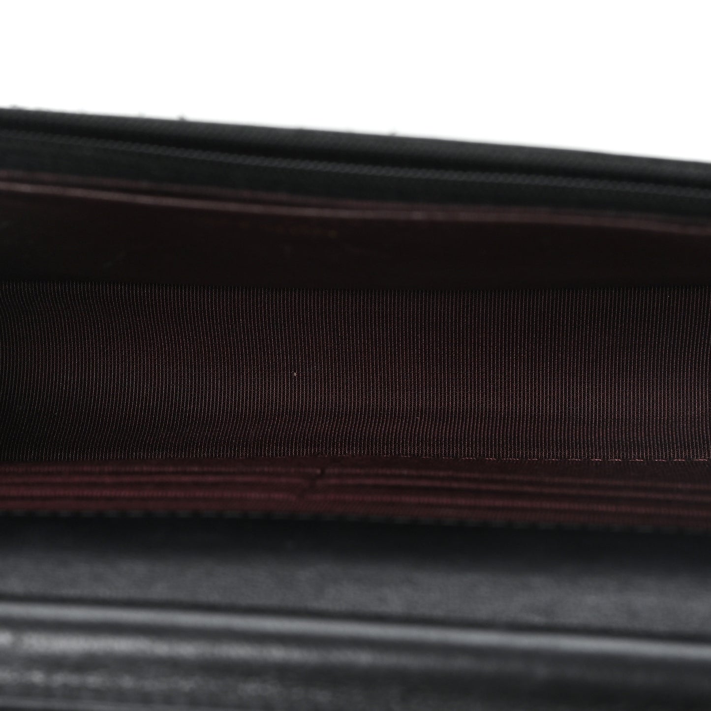 Lambskin Quilted Wallet On Chain WOC Black Black