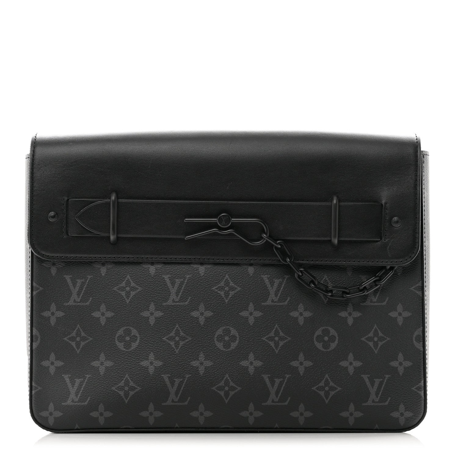 Louis Vuitton LOUIS VUITTON Monogram Eclipse Pochette Steamer 1 of 7