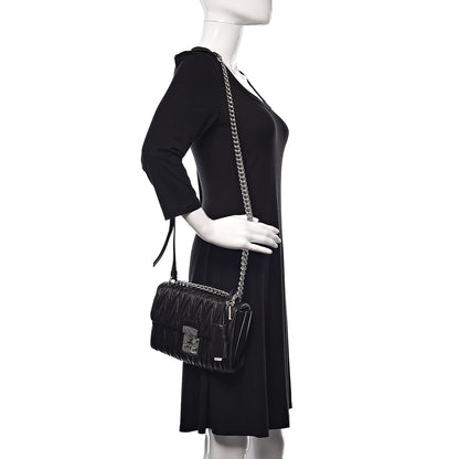 Miu Miu Nappa Matelasse Flap Black 2 of 13