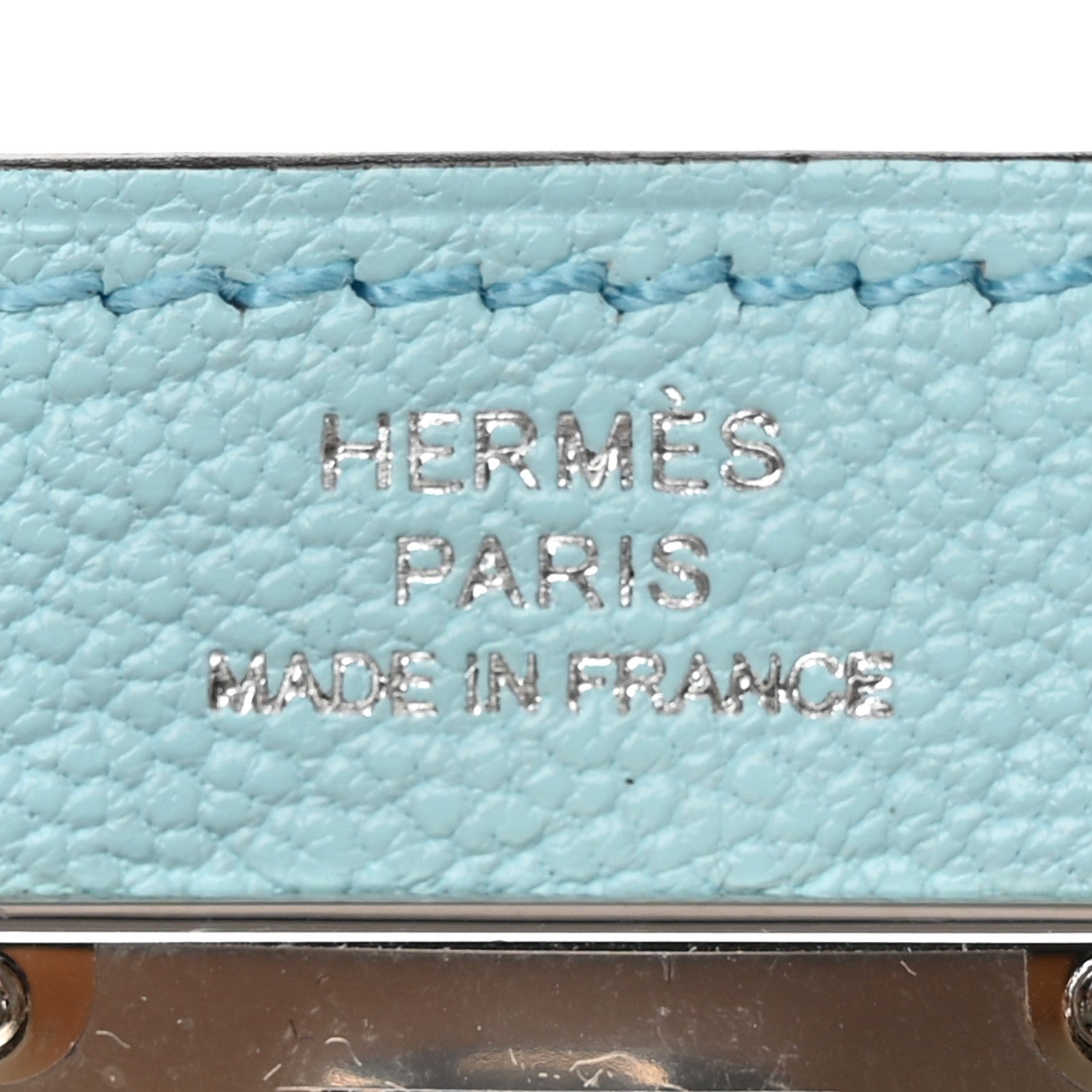 Hermes Chevre Mysore Kelly Pocket Compact Wallet Bleu Atoll 7 of 8