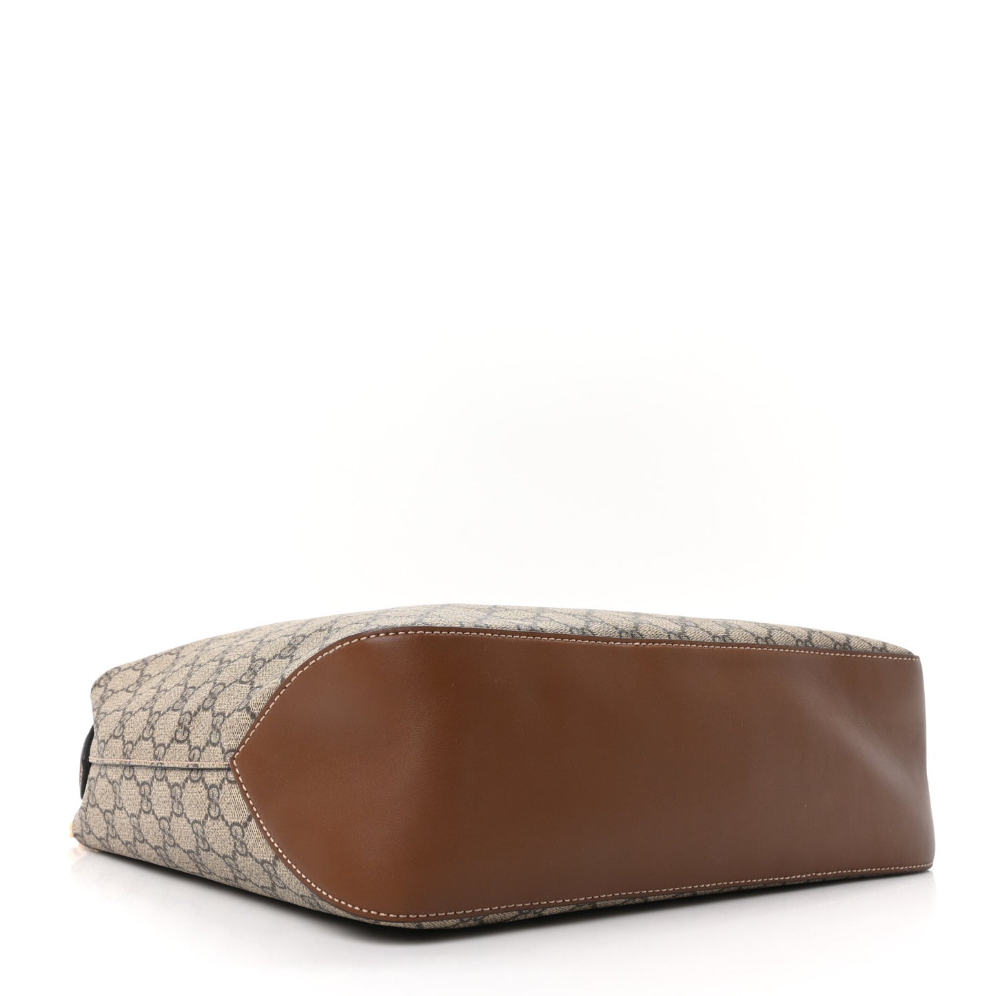 GG Supreme Monogram Large Linea A Hobo Light Brown