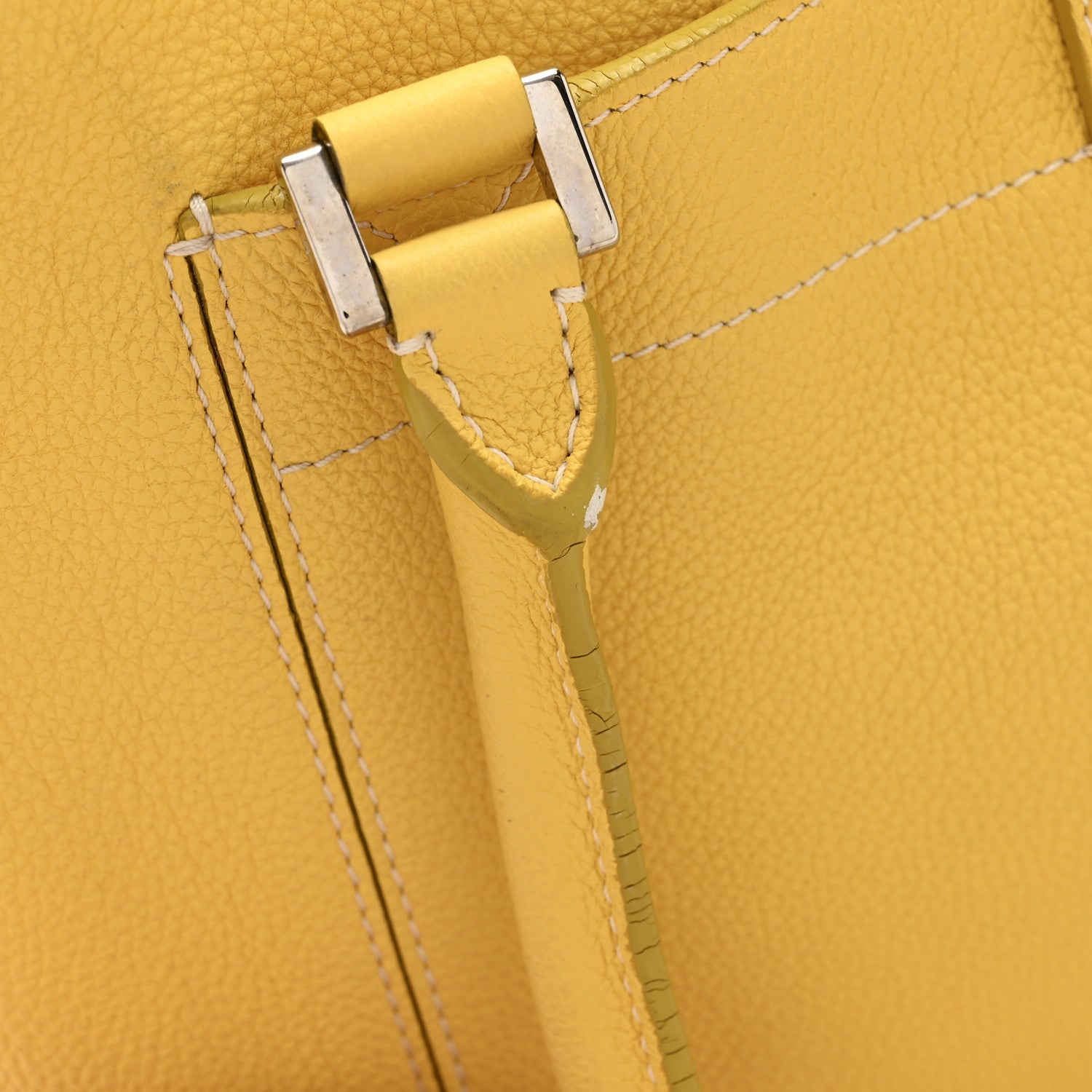 Loro Piana Grained Calfskin Bellevue Odessa Yellow 14 of 15