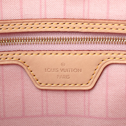 Louis Vuitton Damier Azur Neo Neverfull MM Rose Ballerine 6 of 10