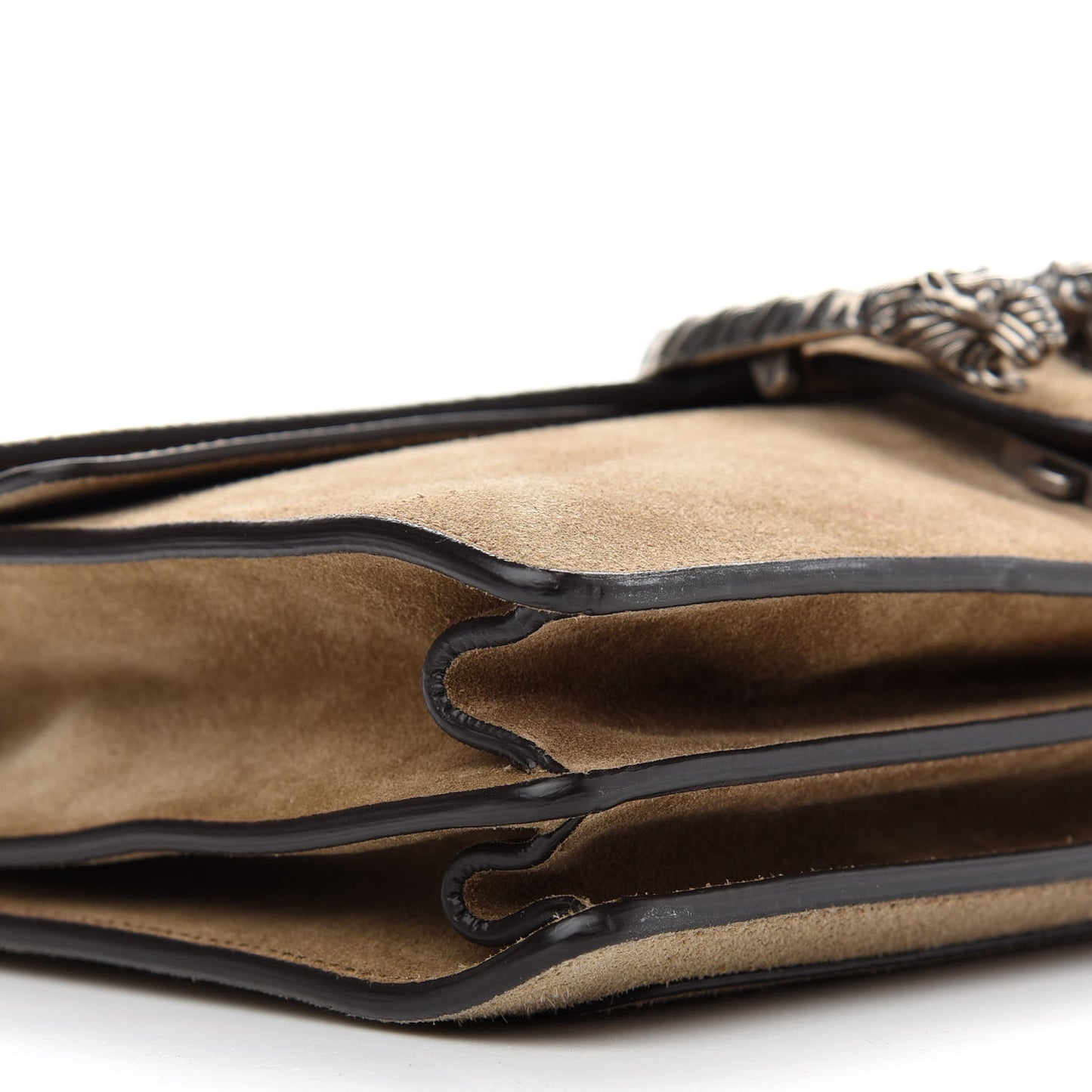 Suede Medium Dionysus Shoulder Bag Taupe