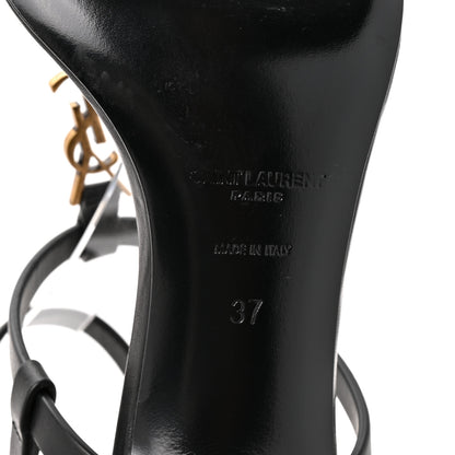 Saint Laurent Calfskin Cassandra 60 Sandals 37 Black 7 of 10