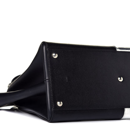 Fendi Vitello Elite Bi Color 3Jours Tote Argento Black 7 of 8