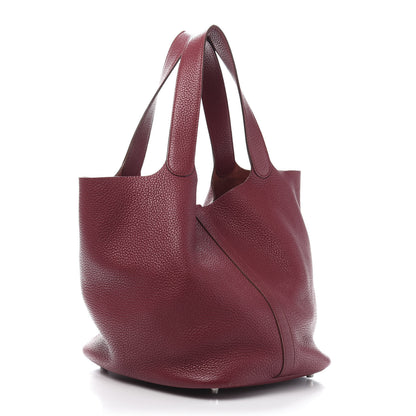 Hermes Taurillon Clemence Picotin Lock 26 GM Rubis 3 of 12