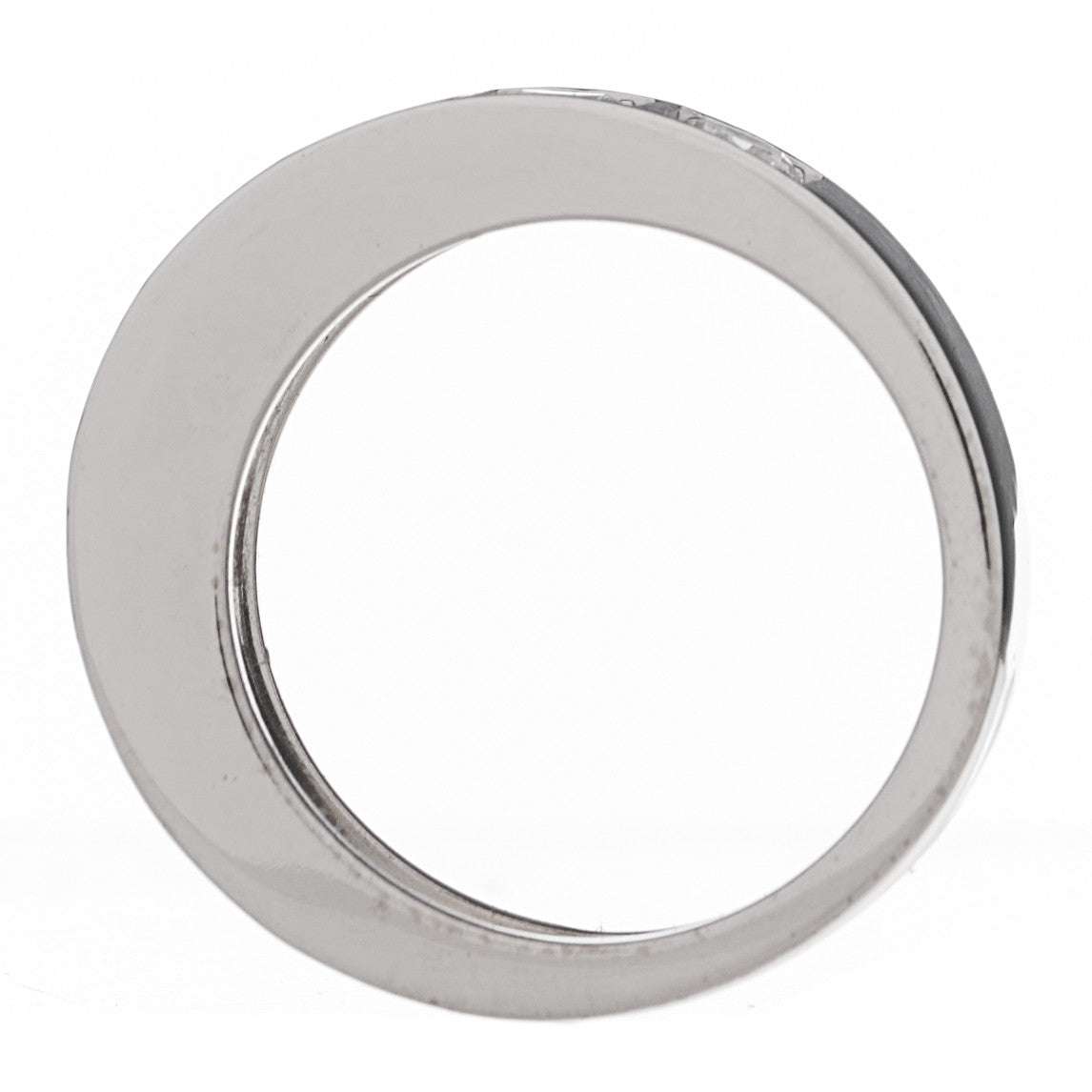 Cartier 18K White Gold Diamond Tectonic Band Ring 53 6.5 6 of 6