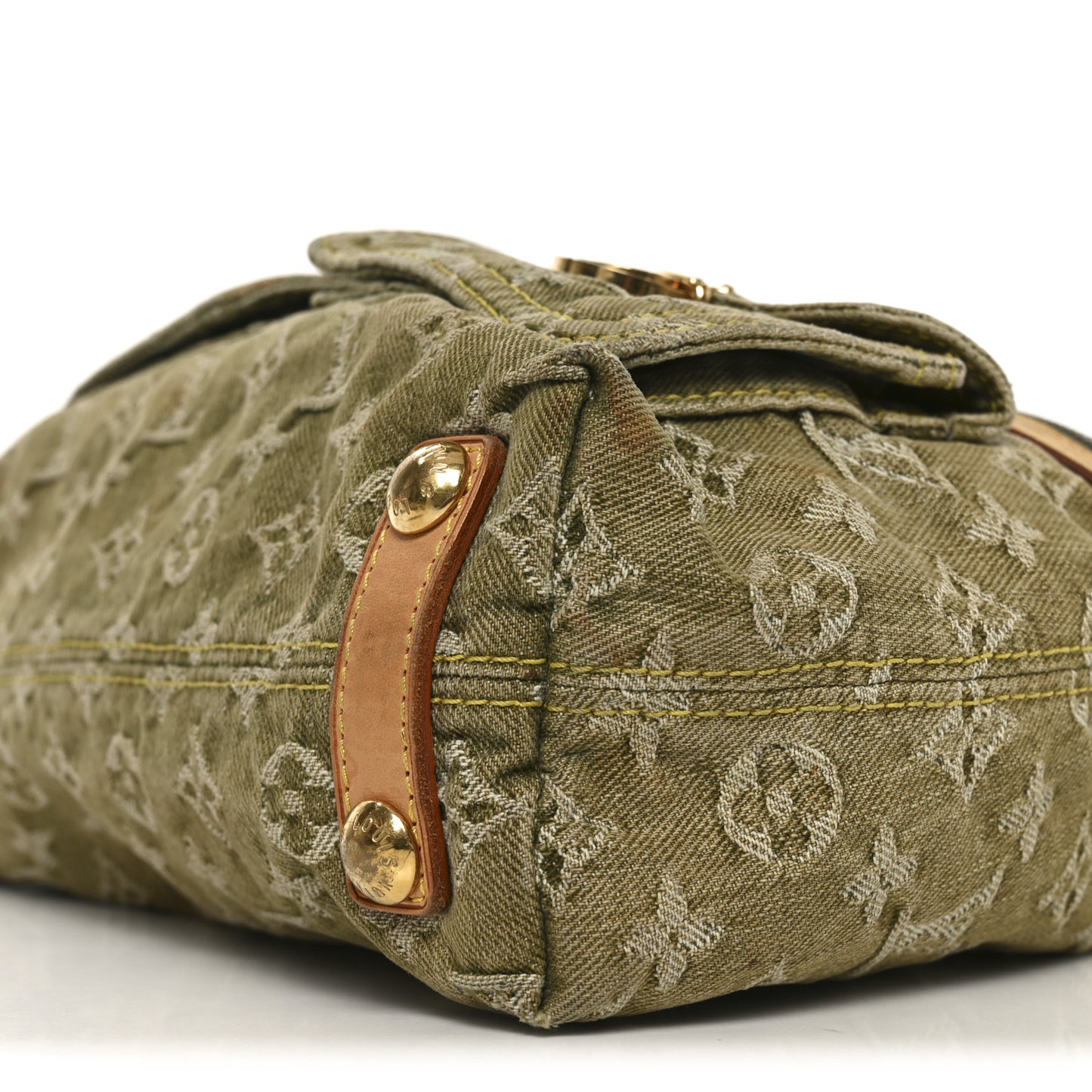 Monogram Denim Baggy PM Lichen