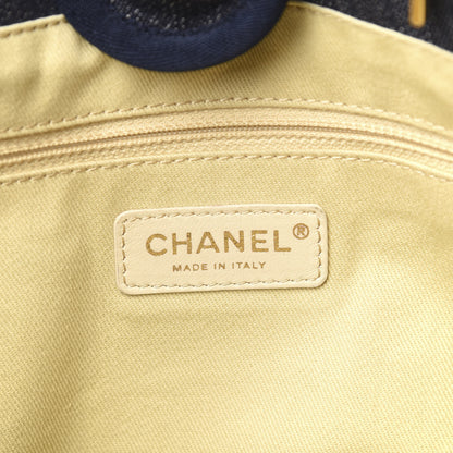 Chanel Denim Mini Deauville Tote Dark Blue 6 of 10