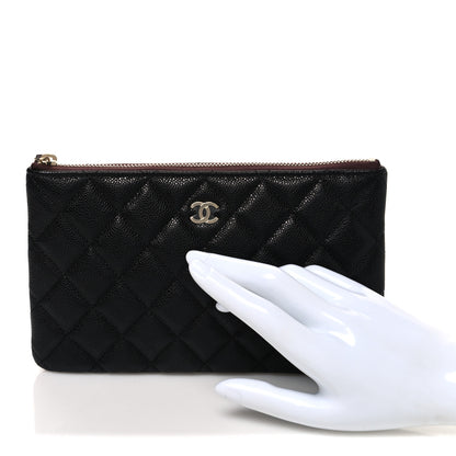 Chanel Caviar Quilted Cosmetic Case Black 2 of 7
