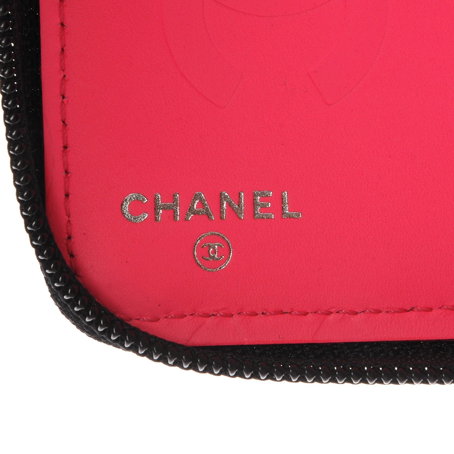 Chanel Calfskin Cambon Zip Around Organizer Wallet Black 6 of 8