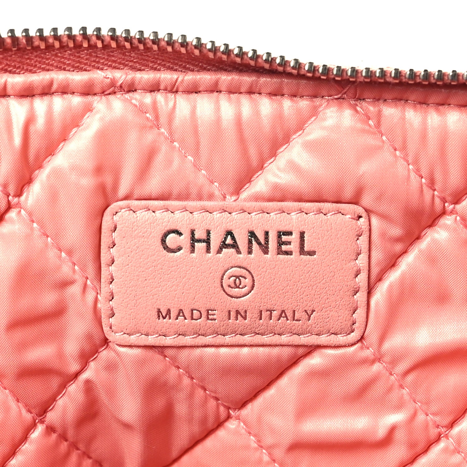 Chanel Canvas Medium Deauville Pouch Pink 6 of 10