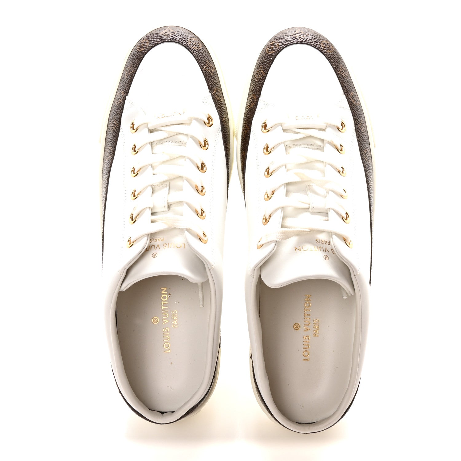 Louis Vuitton Monogram Womens Stellar Open Back Sneakers 39.5 White 2 of 8