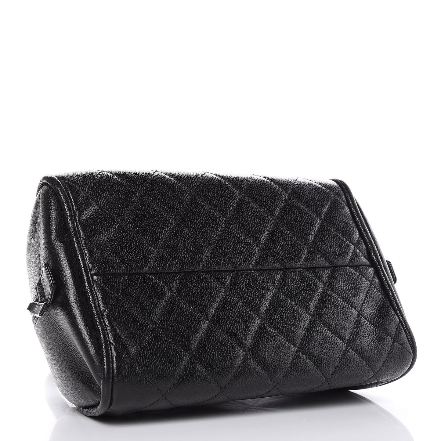 Caviar Quilted Small Bowler Black