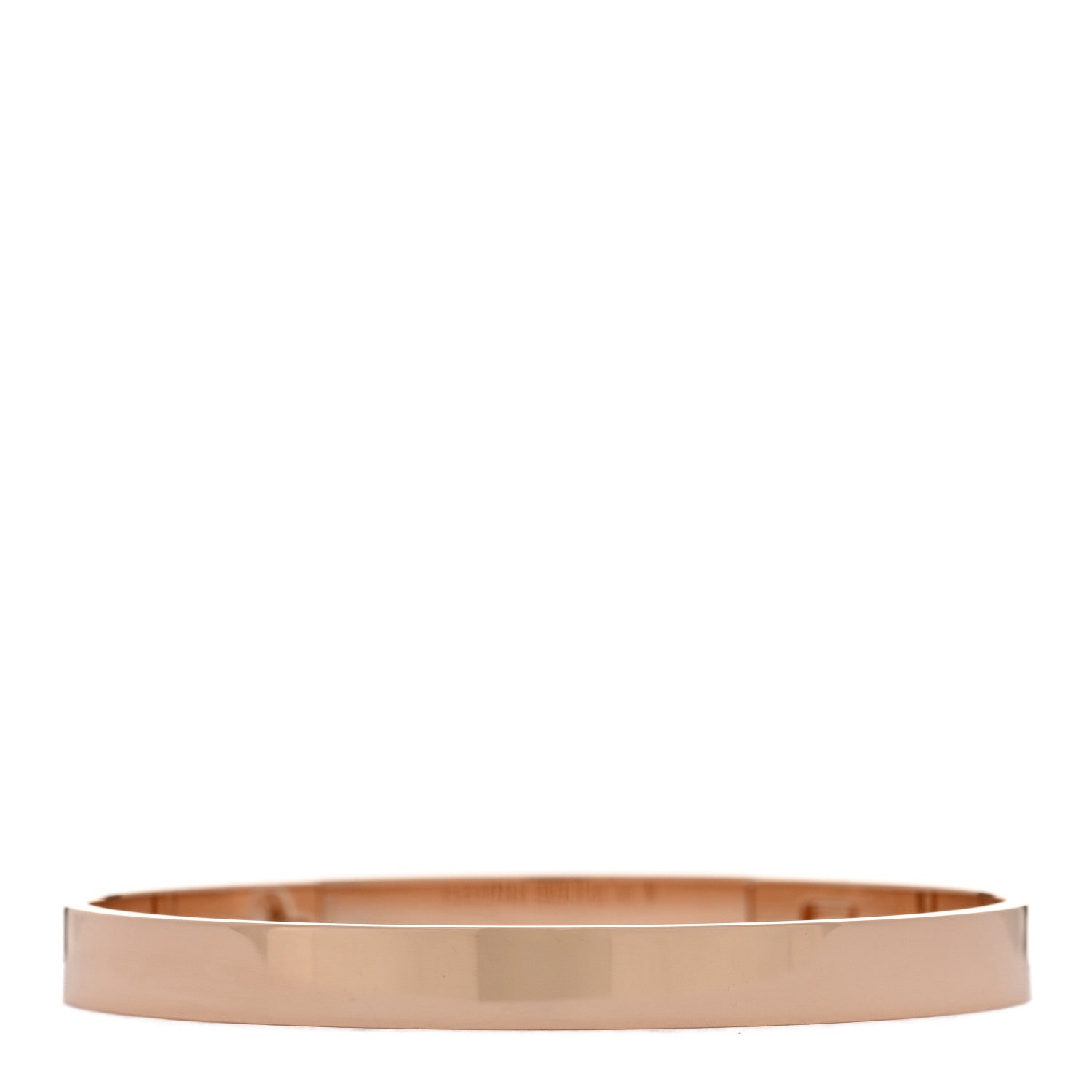 Hermes 18K Rose Gold Diamond PM Collier De Chien Bracelet SH 2 of 4