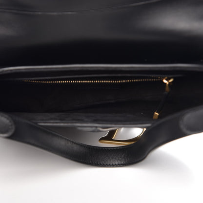 Christian Dior Calfskin Saddle Bag Black 5 of 8