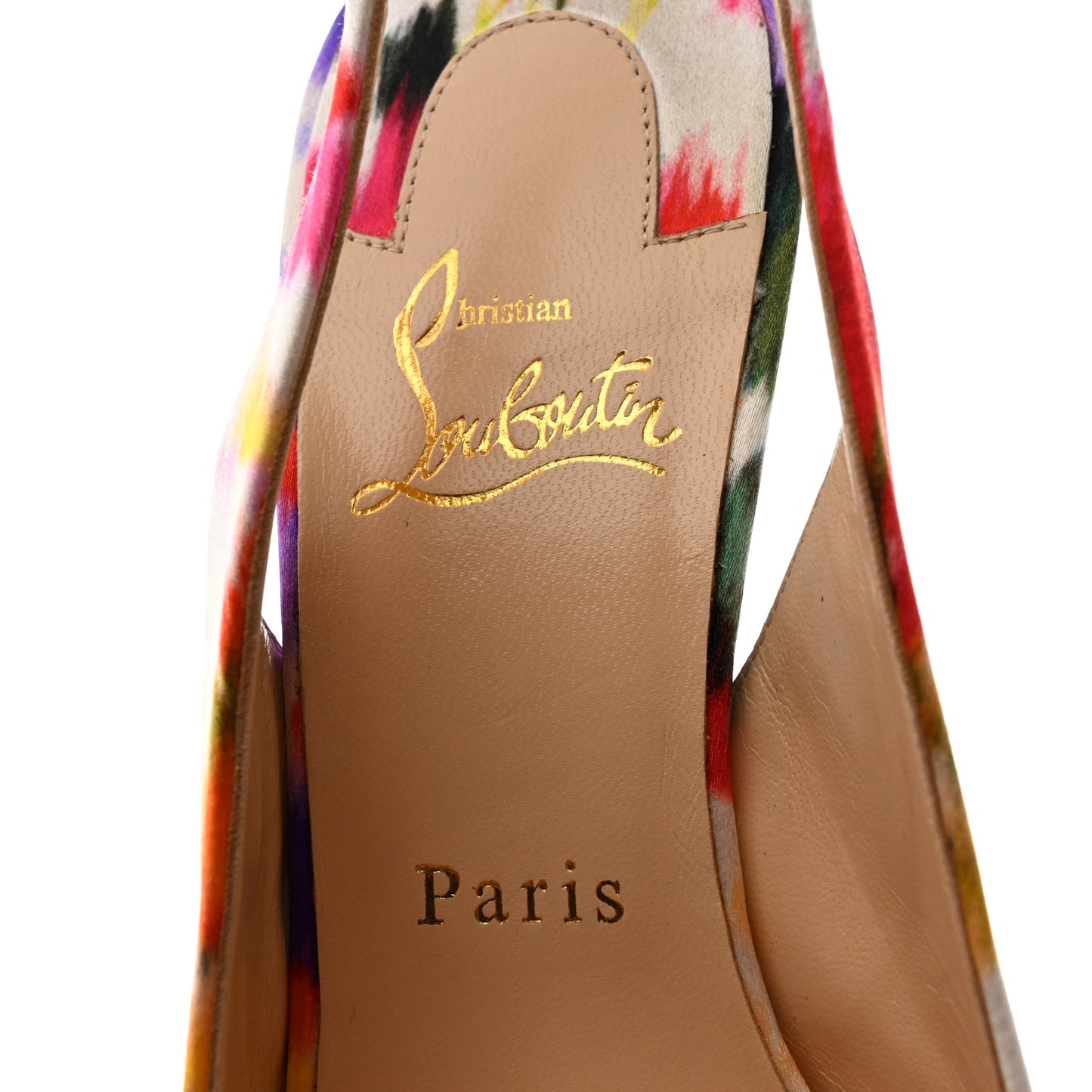 Satin Bouquet Vendome Sling 120 Pumps 38.5 Multicolor
