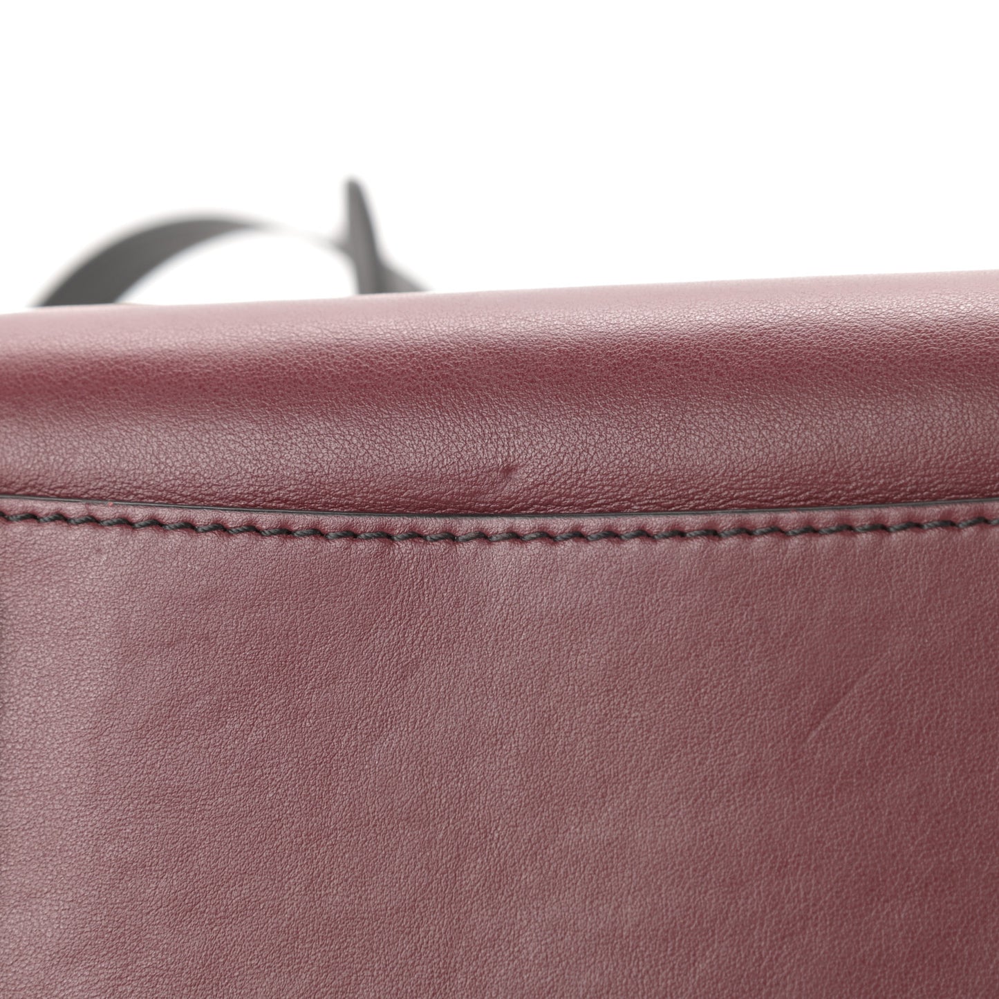 Smooth Calfskin Ayers Mini Bi-Color Antigona Wine Black