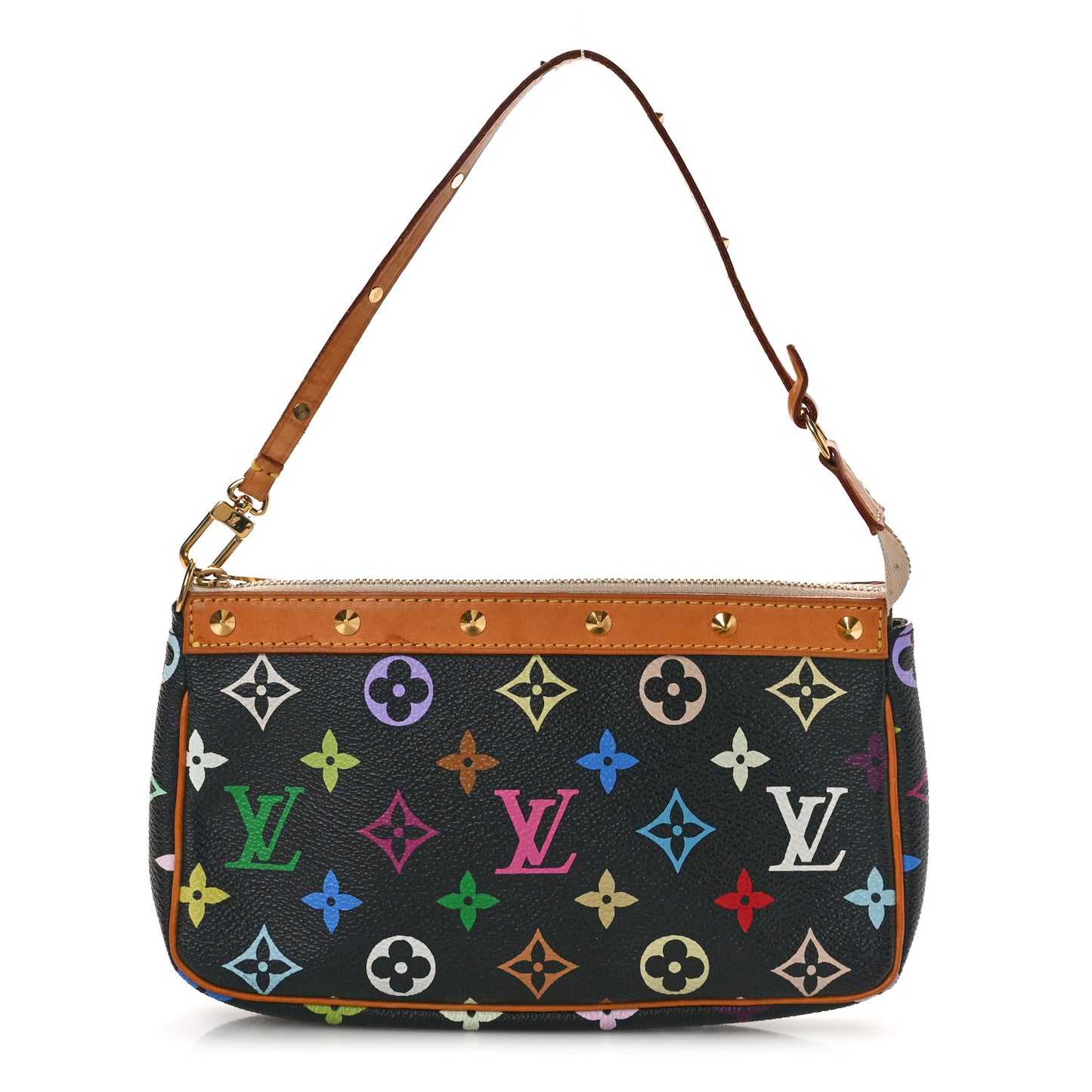 Monogram Multicolor Pochette Accessories Black