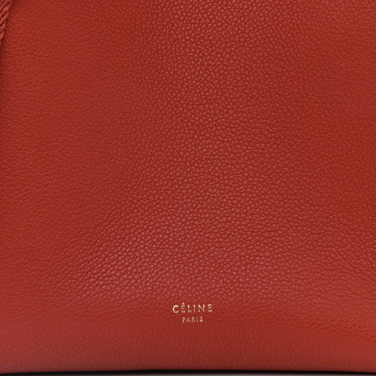 Soft Grained Calfskin Small Sangle Bucket Bag Dark Claycourt
