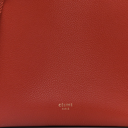 Celine Soft Grained Calfskin Small Sangle Bucket Bag Dark Claycourt 7 of 14