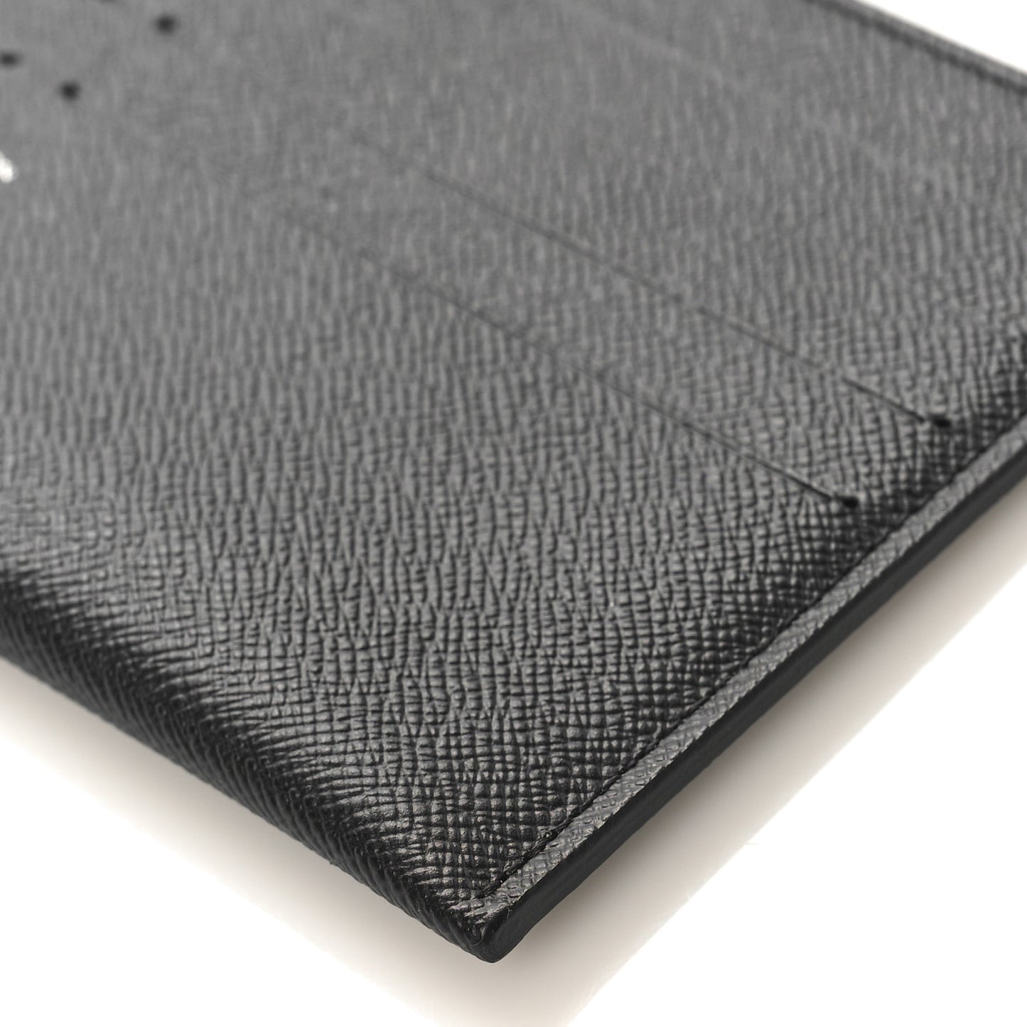 Calfskin Felicie Chain Wallet Card Holder Insert Black