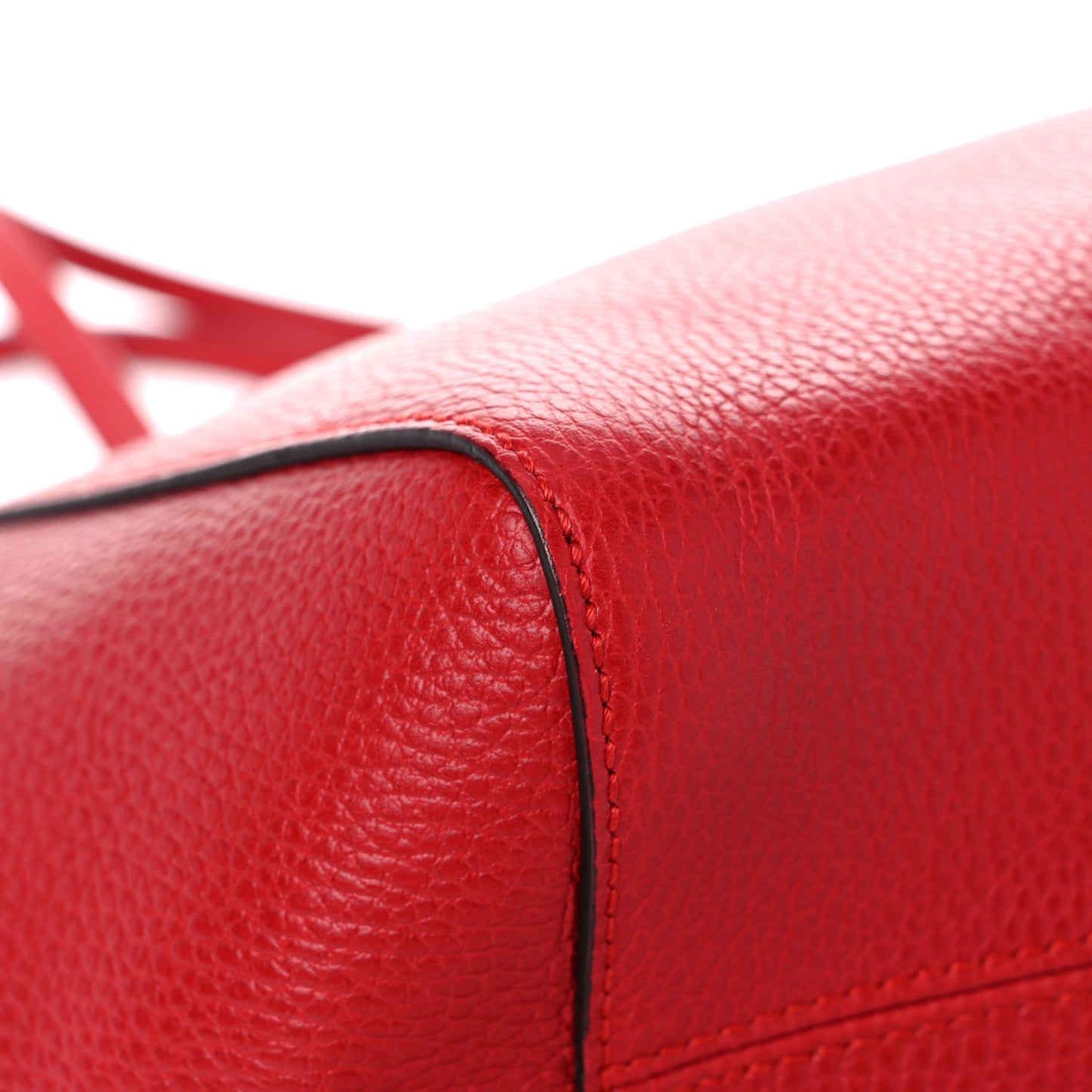 Dollar Calfskin Small Swing Tote Red