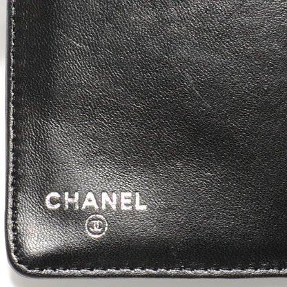 Chanel Patent Calfskin Lucky Symbols Yen Wallet Black 6 of 8