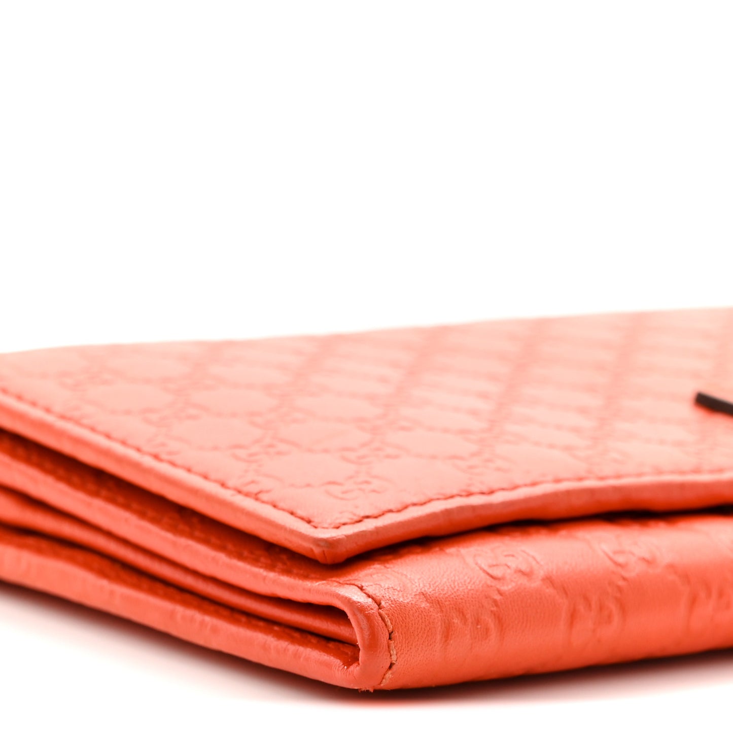 Soft Microguccissima Continental Wallet Sun Orange