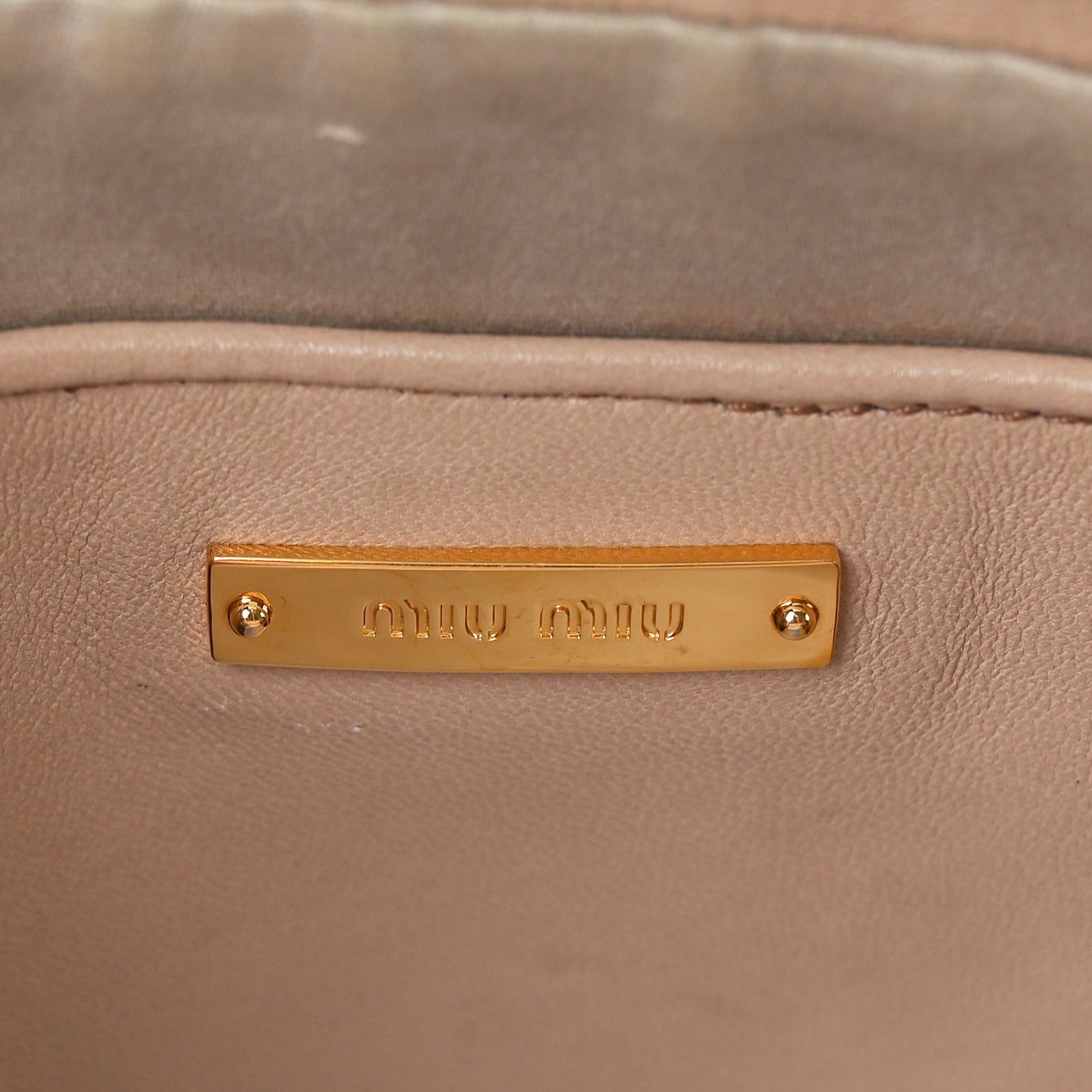 Miu Miu Nappa Matelasse Double Zip Shoulder Bag Cammeo 7 of 13