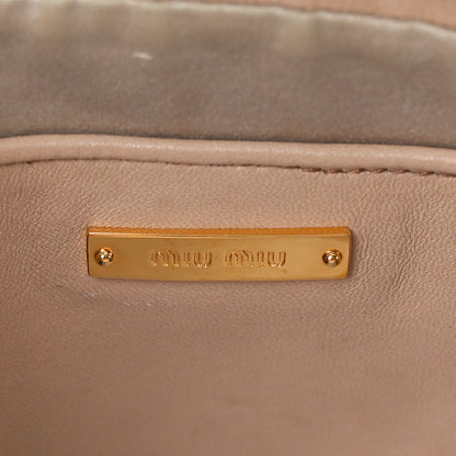 Miu Miu Nappa Matelasse Double Zip Shoulder Bag Cammeo 7 of 13